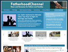 Tablet Screenshot of fatherhoodchannel.com